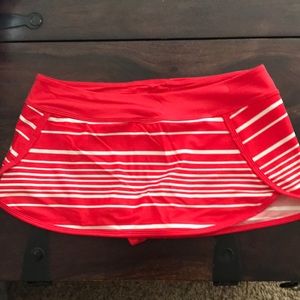 Athleta Stripe swim skirt